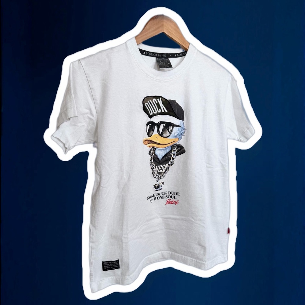 VINTAGE DUCK DUDE BY B ONE SOUL (JAPANESE BRAND) T-SHIRT